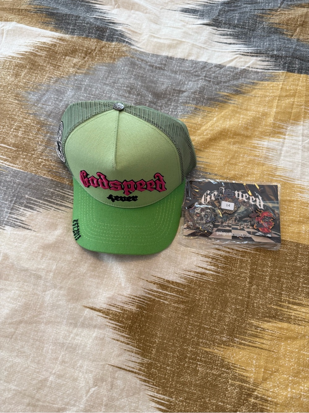 Godspeed Two-Tone Green Mesh Trucker Hat
